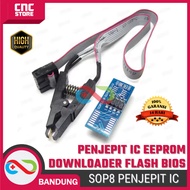 SOP8 EEPROM Downloader Flash BIOS USB Speed Programmer CH341A CH341B 24 25 IC Clamp