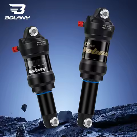 MEROCA Mountain Bike Air Damping Adjustable Shock Absorber 165mm/190mm Scooter Alloy MTB Folding Bic