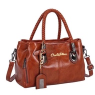 [READY STOCKS] BAG LEATHER TOP BROWN NEW dc dc