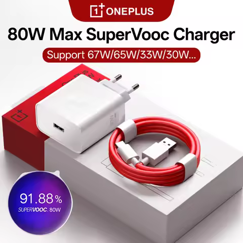 Original OnePlus Supervooc 80W Type A Power Adapter Fast Charger OnePlus 13R 10 Pro 9 8 7 Nord 5 CE5