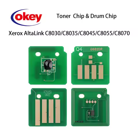 4pcs C8030 006R01697 006R01698 006R01699 006R01700 Toner Chip for Xerox C8035 C8045 C8055 C8070 Prin