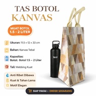 3 Liter Drinking Water Bag with Tupperware Bottle Cap 1.5 Liter Drinking Bottle Bag
