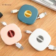 BO Retractable Cable Organiser Phone Cord Wire Holder Winder Case Storage Box
