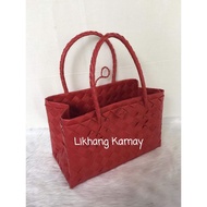 LIKHANG KAMAY Plastic Bayong 6x12x7 Bag Modern Plastic Bayong Bag souvenir giveaways handmade