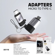 Otg Adapters Lenyes AX-116 10W Micro To Type C USB2.0