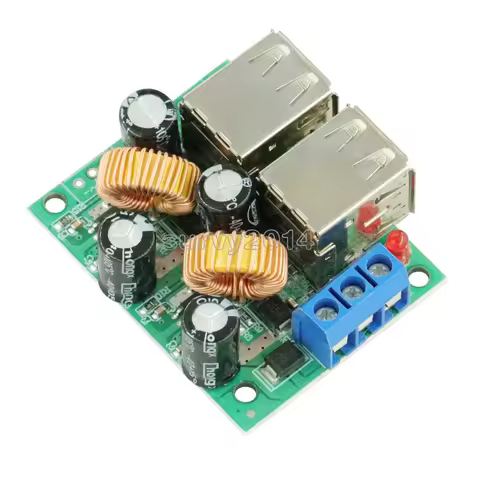 4 Four USB Port A5268 Step Down Power Supply Converter Board Module DC 12V 24V 40V to 5V 5A For Ardu