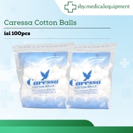 Caressa Cotton Ball Round Baby Cotton Balls 100pcs Cotton Balls Round Cotton Balls Caresa