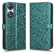 For OPPO A78 5G Phone Case Flip Wallet PU Leather OPPO A78 5G Casing Shockproof Bracket Back Cover