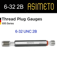 Asimeto ANSI Thread plug gauge สกรูปลั๊กเกจเช็คเกลียวใน คลาส 2B 6-32 UNC-2B