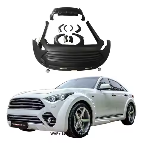 FX35 FX37 FX50 QX70 Front and Front Bumper Side Skirt Fenders Wide Body Kit