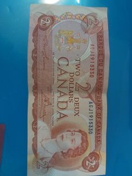 加拿大英女皇兩元紙幣