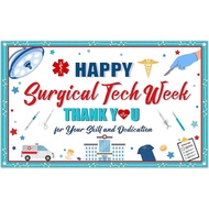 5x3ft Happy Surgical Tech Week Backdrop Surgicals Technologist Appreciation Photography Background N