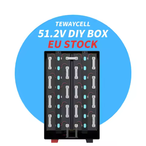 European Union stock 51.2V 280Ah LiFePO4 battery kit with JK-PB2A16S20P BMS + 4.3 inch LCD + all acc