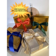 UNIGOLD Velvet Acrylic Square Gift Box Christmas party Kotak Hadiah Birthday Box Party Supplies Company Door Gift