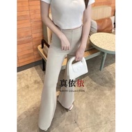 !!Fit And Flare Pants Cutbray Scuba Highwaist Waist