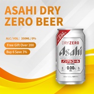 Asahi Non-Alcoholic Beer Zero Calorie, Zero Sugar 350ml 0% Can Japan Import