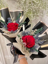 | 小夢境花藝 | 厄瓜多XL永生紅玫瑰花束 大玫瑰花 情人節花束