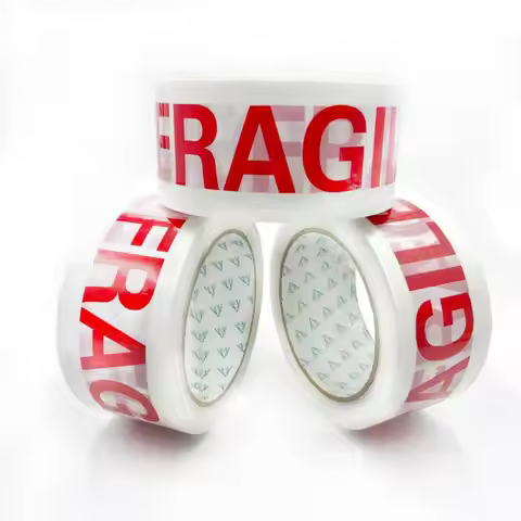 1-10Roll 70 Meters Tape Fragile Red Safety Adhesive Warning Tapes Sticker Goods Package DIY Craft Su