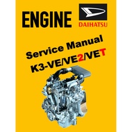 DAIHATSU ENGINE K3-VE/VE2/VET SERVICE MANUAL
