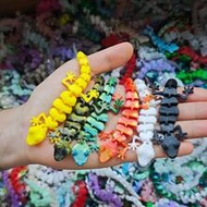 10pcs/30pcs Mini Gecko Multicolor Realistic Animal Lizard Toy, Interactive Cat Toy With Movable Join