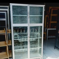 Rak Piring Alumunium 4 Pintu Besar | Rak Piring | Rak Piring Lemari | Lemari Rak Piring | Rak Dapur 