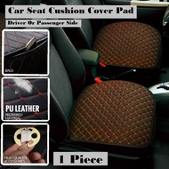 Car Seat Cushion Cover Leather Front Back Seat Flax Mat Pad Accessories Kusyen Pelapis Duduk Kereta