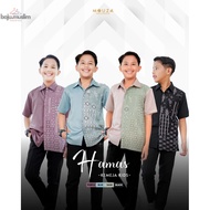 KEMEJA MOUZA | Hamas Kids Short Sleeve Shirt Maxmara Material Printed Motif by Mouza