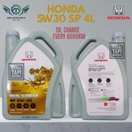 【HONDA】 ENGINE OIL 5W30 SP 4 LITER SEMI-SYNTHETIC 7000-8000KM