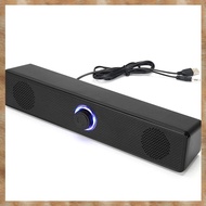 V4(DTVB) PC Soundbar Speaker USB Powered Soundbar for TV Pc Laptop Gaming Home Theater Audio System