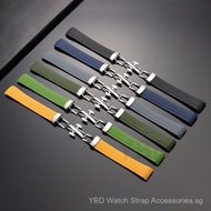 Rubber strap with curved pin ends, suitable for PP 5164A 5167A 5168A PP watches, silicone resin stra