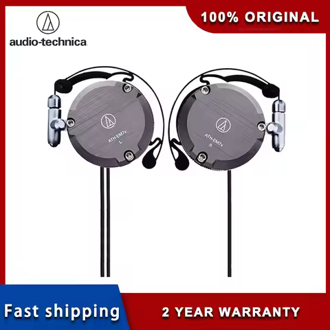Audio-Technica ATH-EM7X Wired Earphone Sport Ear Hook Earphone Heavy Bass Music Earphone for Samsung