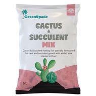 Cactus &amp; Succulent Potting Soil 5L - Soil and Fertiliser for Garden Indoor Outdoor Plant