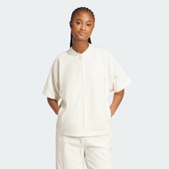 adidas Lifestyle ALL SZN Cloud Jersey Full-Zip Shirt Women White JJ4587