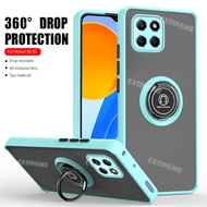 Honor X8 Case Hard PC Matte Camera Shockproof Casing Honar Honer Honor X8 X 8 5G 4g Car Magnetic Hol