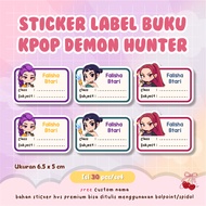 Kpop Demon Hunter Huntrix Sticker Book Label Name Label Stationery Sticker Custom Sticker