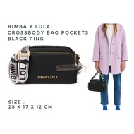 Bimba Y Lola Crossbody Hitam Pink