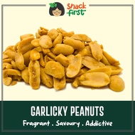 SnackFirst Garlicky Peanuts 200g/1kg - Gourmet Savoury Snacks Addictive Nuts