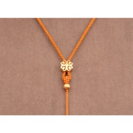 Imported Sand Gold Stone Pendant Necklace 2.5mm FlexibleTALI 40-66cm J049