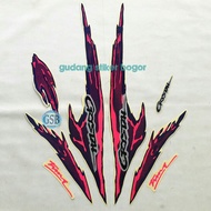 Crystal tune 1995 pink motorcycle striping sticker