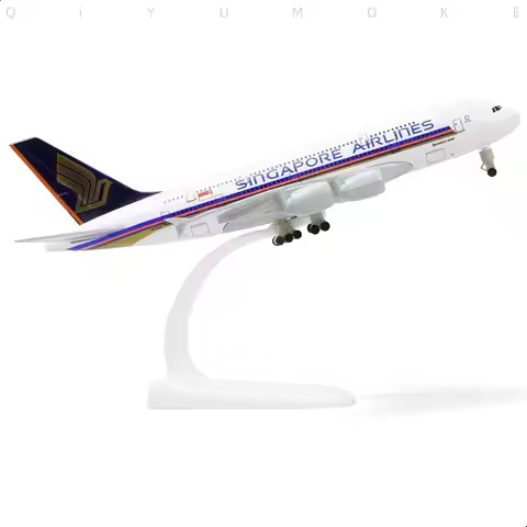 1/300 Die-cast Metal Airplane Model -A380 Sky Jumbo Airbus a380 Model Plane with Stand (7.5 inches L