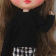[ในสต็อก] มาใหม่ล่าสุด Blythe ตุ๊กตาสีดำแขนยาวเสื้อยืดกางเกงลายสก๊อตชุดสำหรับตุ๊กตาบาร์บี้ Blyth ตุ๊กตาเสื้อผ้า Licca Pullip อุปกรณ์เสริม