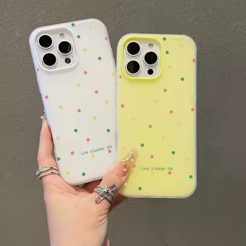 Colored Dots Phone Case For Realme C71 C75 C63 C53 C55 C21Y C20 5 11 12 14 15T 5G Note 70 Casing Can
