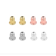 10pcs Earring Back Retainer (bowl) Iron Stopper/ Iron Back Retainer/ butterfly Stopper/ Earring Butt