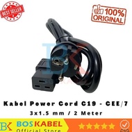 APC AP9875 Power Cord Cable Input C19 to CEE/7 2M