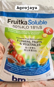 1kg (repacking)Fruitka Soluble Baja Subur Bunga dan Buah BM Behn Meyer Agricare 50%K2O 18%S / Baja SOP