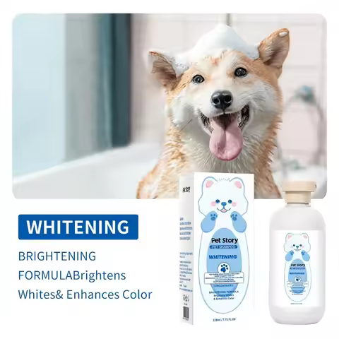 1pcs Premium Whitening Pet Grooming Shampoo - Cat Dog Universal Bath Shampoo With Lasting Fragrance