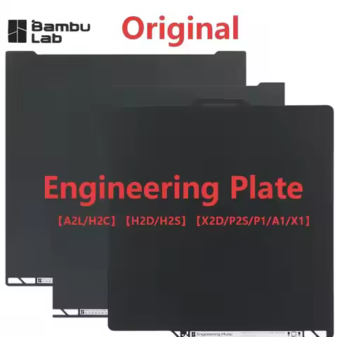 Official Original For Bambu Lab X2D P2S P1 A1 X1/H2D H2S/H2C A2L Engineering Plate X2D Build Plate 3