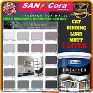 SINAR SANCORA I WEATHER 1 LITER EXTERIOR WALL PAINT ELEGANCE GREY / CAT DINDING LUAR RUMAH DUSTY KEL
