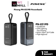 [New Arrival] Pineng PN-821PD Powerbank Mini 20000mAh 65W Built-in Cable