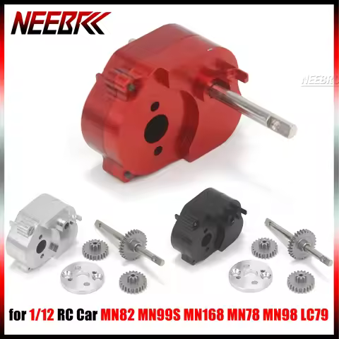 Metal Transmission Gearbox Gear Box Adapter Plate Set for 1/12 RC Car MN82 MN99S MN168 MN78 MN98 LC7